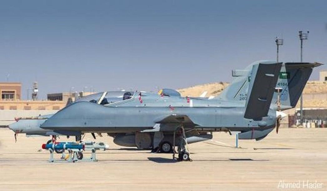 沙國空軍裝備的彩虹4無人機